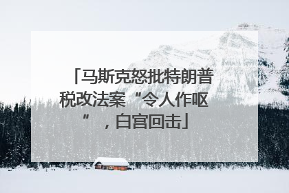 马斯克怒批特朗普税改法案“令人作呕”，白宫回击